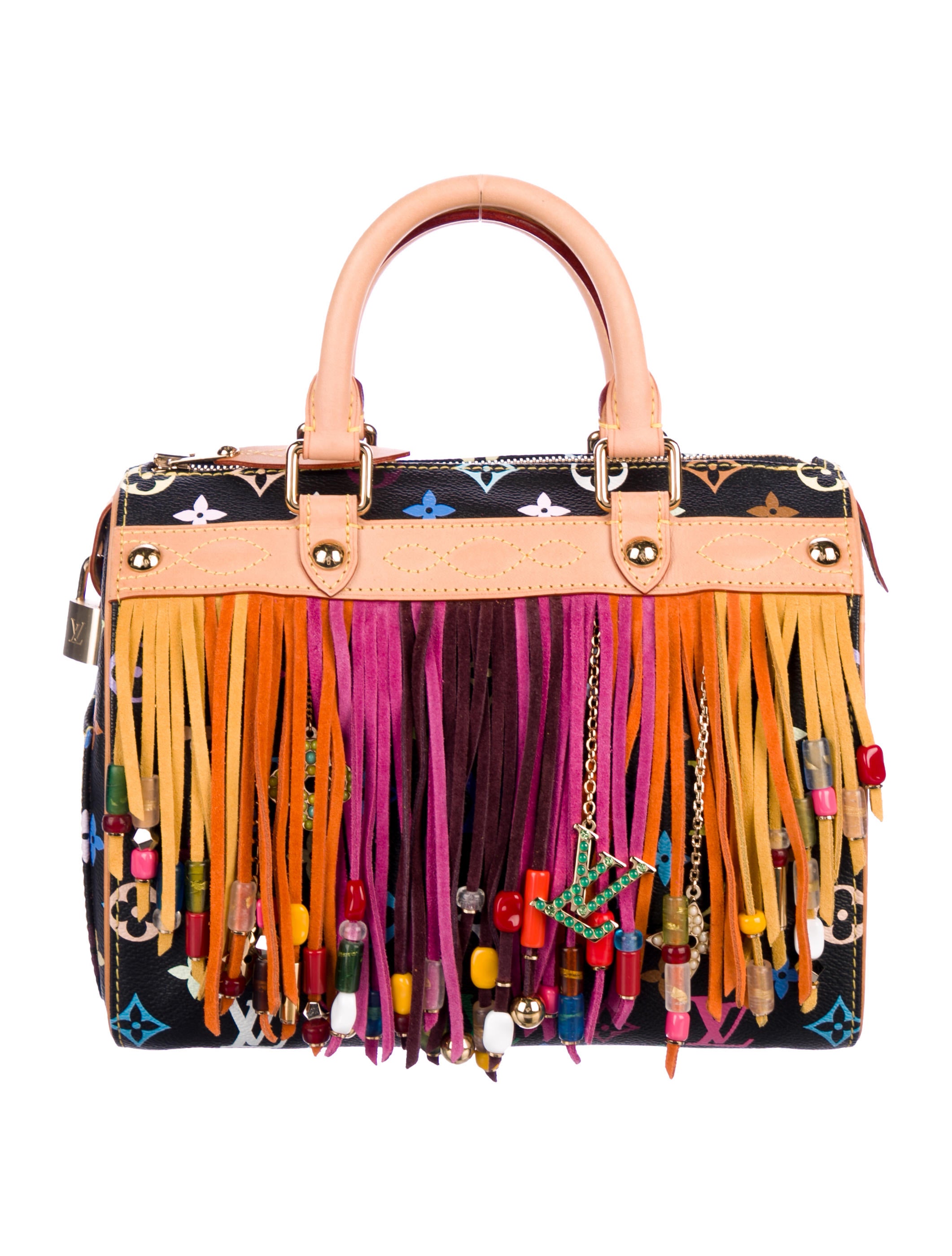 Louis Vuitton Multicolore Fringe Speedy 25 - Black Handle
