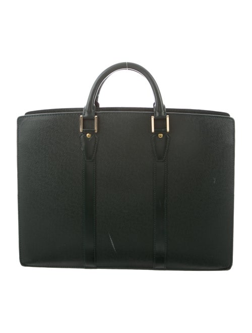 Louis Vuitton Taiga Lozan Briefcase green