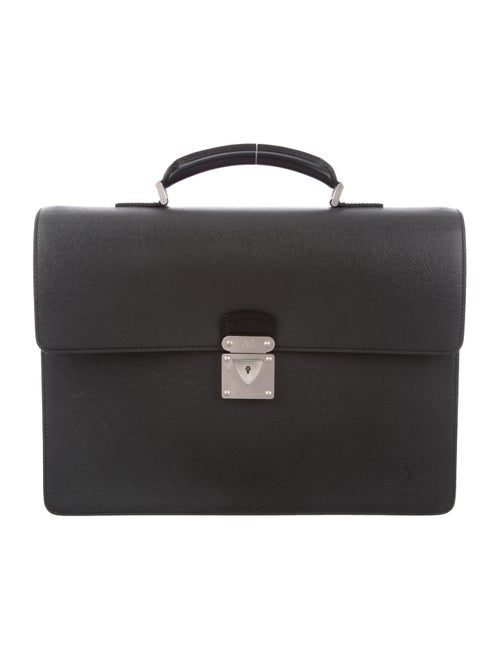 Louis Vuitton Taïga Laguito Briefcase silver