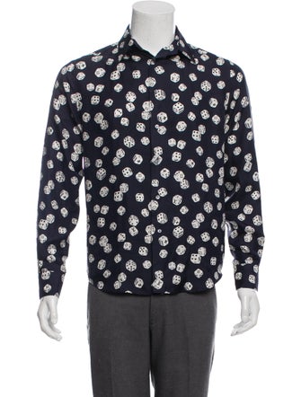 Louis Vuitton Silk Monogram Dice Print Shirt
