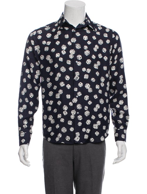 Louis Vuitton Silk Monogram Dice Print Shirt