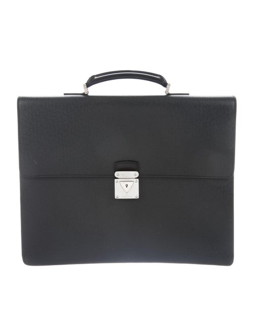 Louis Vuitton Taïga Laguito Briefcase silver