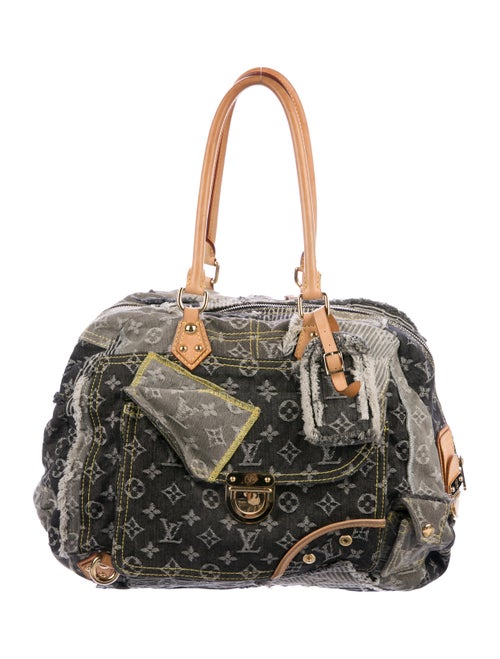 Louis Vuitton Denim Patchwork Bowly grey