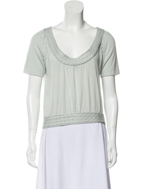 Louis Vuitton Cashmere Short Sleeve Sweater blue