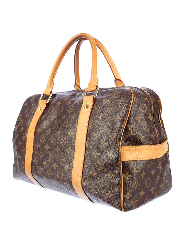 Louis Vuitton Monogram Carryall Brown Handle Bags, Handbags
