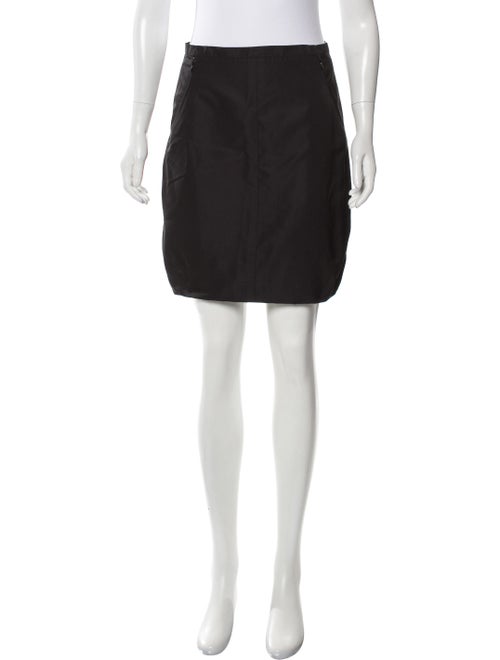 Louis Vuitton Silk Mini Skirt Black