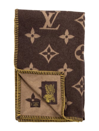 Louis Vuitton Wool Monogram Throw Blanket