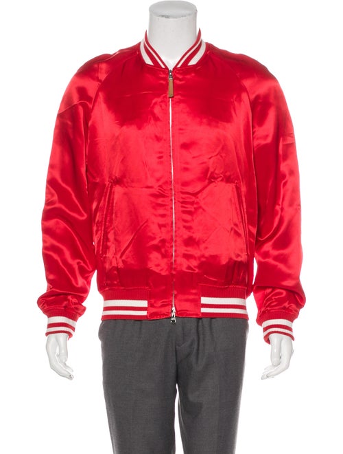 Louis Vuitton 2018 Embroidered Souvenir Jacket red