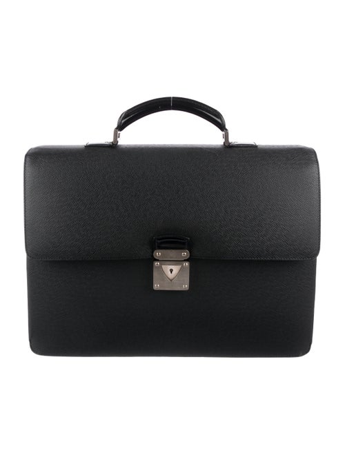 Louis Vuitton Taïga Laguito Briefcase silver