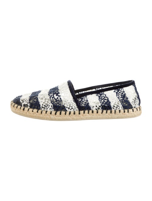 Louis Vuitton Lace Pattern Espadrilles Blue