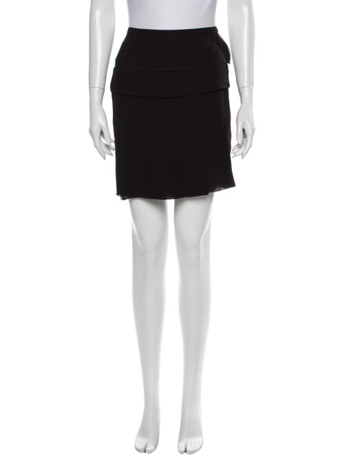 Louis Vuitton Silk Mini Skirt Black