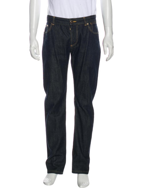 Louis Vuitton Straight-Leg Jeans blue