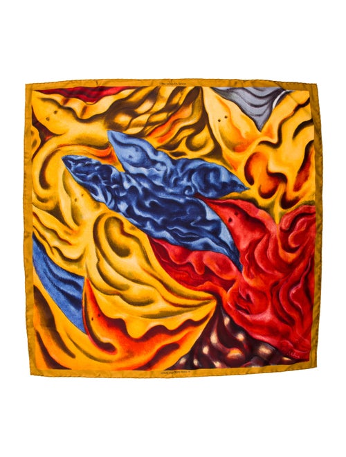 Louis Vuitton S. Chia Printed Silk Scarf multicolo