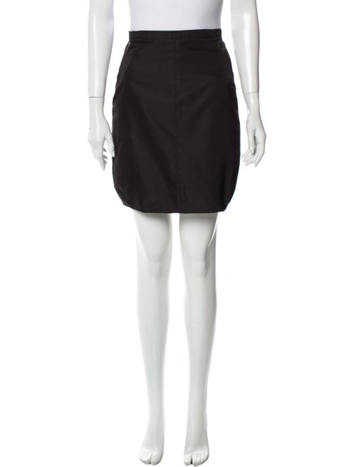 Louis Vuitton Silk Mini Skirt Black
