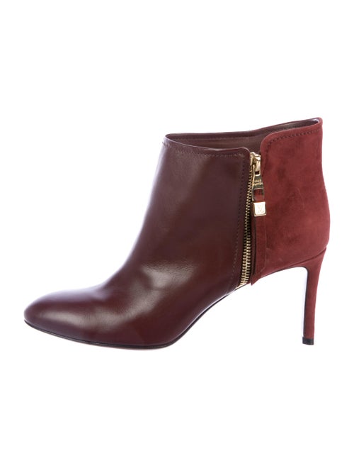 Louis Vuitton Leather Ankle Boots Red