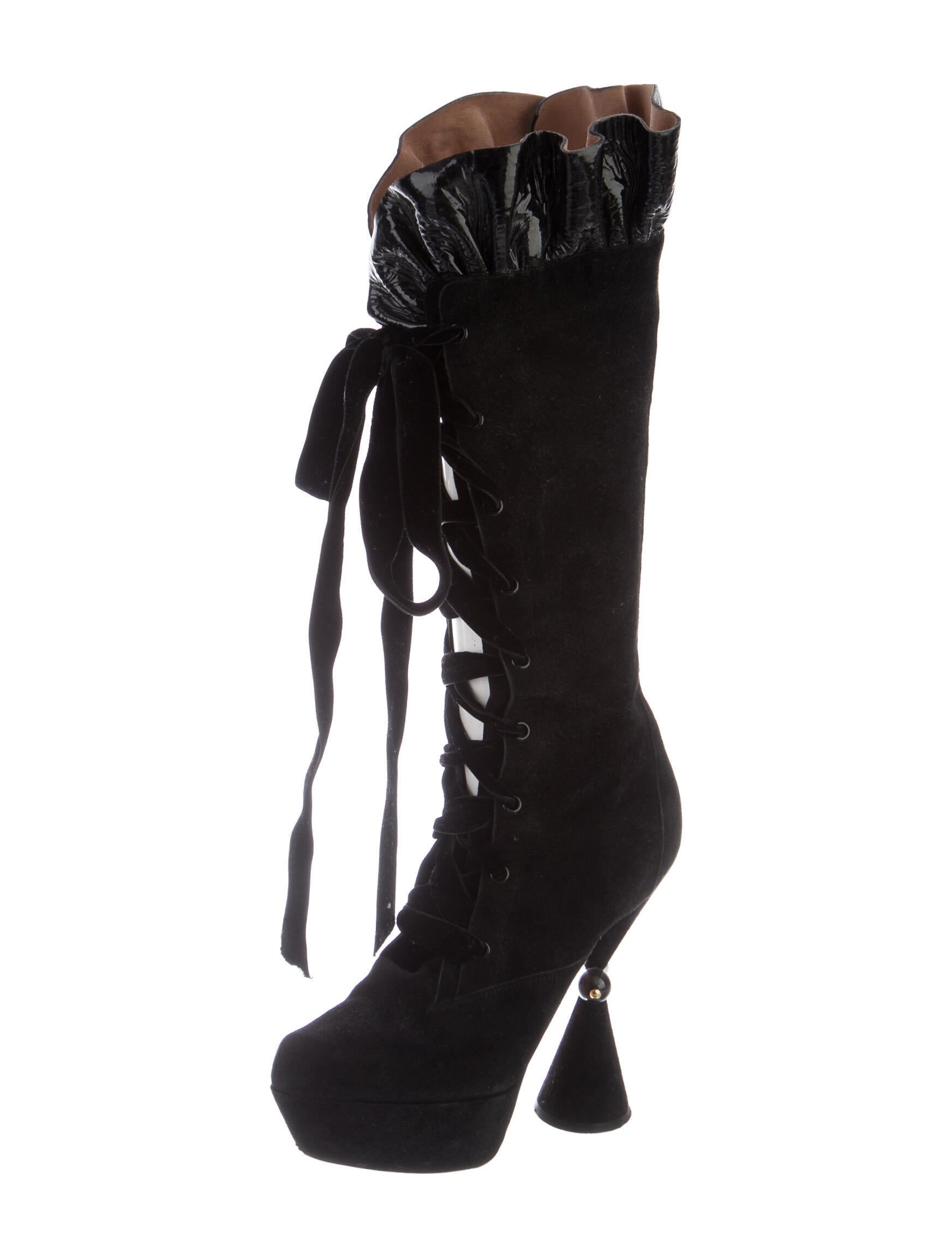 louis vuitton lace up boots