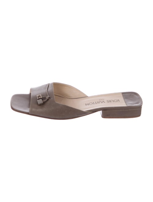 Louis Vuitton Leather Slides