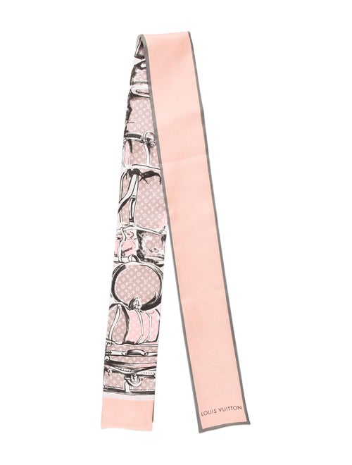 Louis Vuitton Trunks Silk Bandeau Pink