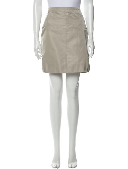 Louis Vuitton Silk Mini Skirt Grey