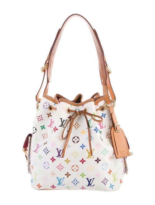 Louis Vuitton Multicolore Petit Noé White