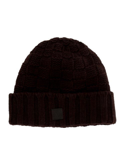 Louis Vuitton Helsinki Damier Cashmere Beanie brow
