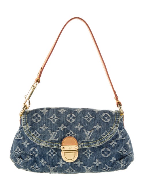 Louis Vuitton Monogram Denim Mini Pleaty Bag denim