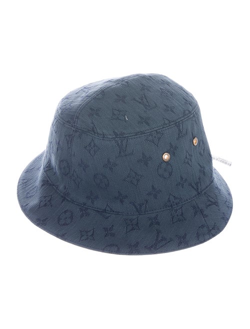 Louis Vuitton 2019 Monogram Denim Bucket Hat w/ Ta