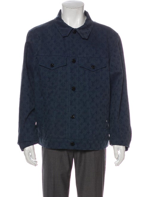 Louis Vuitton 2019 Denim Monogram Trucker Jacket D