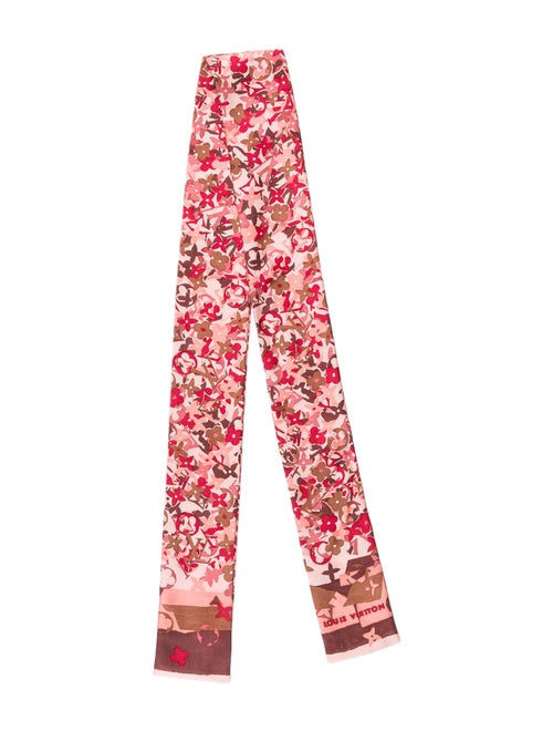Louis Vuitton Fleur Silk Bandeau Pink
