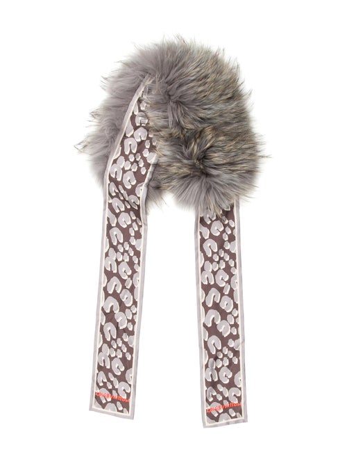 Louis Vuitton Leopard Fur Bandeau Grey