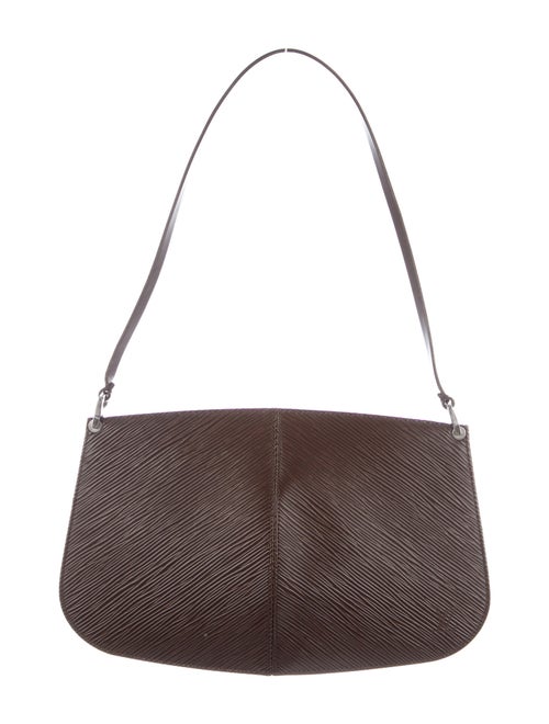 Louis Vuitton Epi Pochette Demi-Lune silver