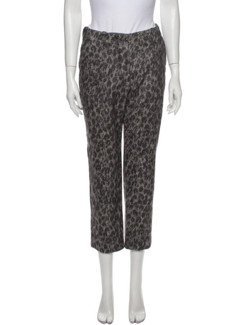 Louis Vuitton Animal Print Straight Leg Pants Grey