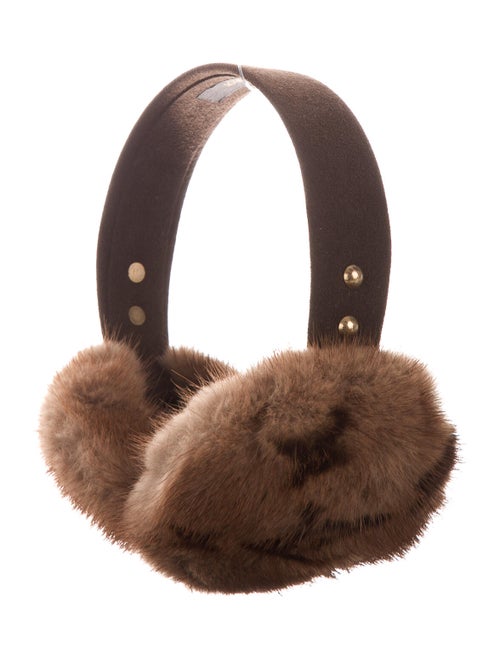 Louis Vuitton Monogram Mink Earmuffs Brown
