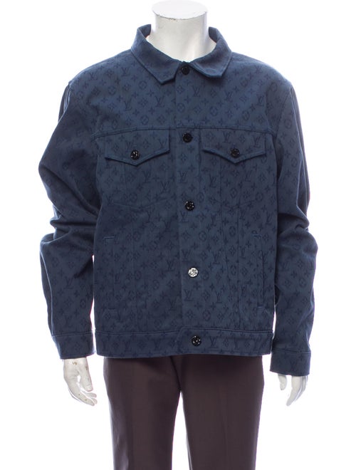 Louis Vuitton Printed Denim Jacket Denim