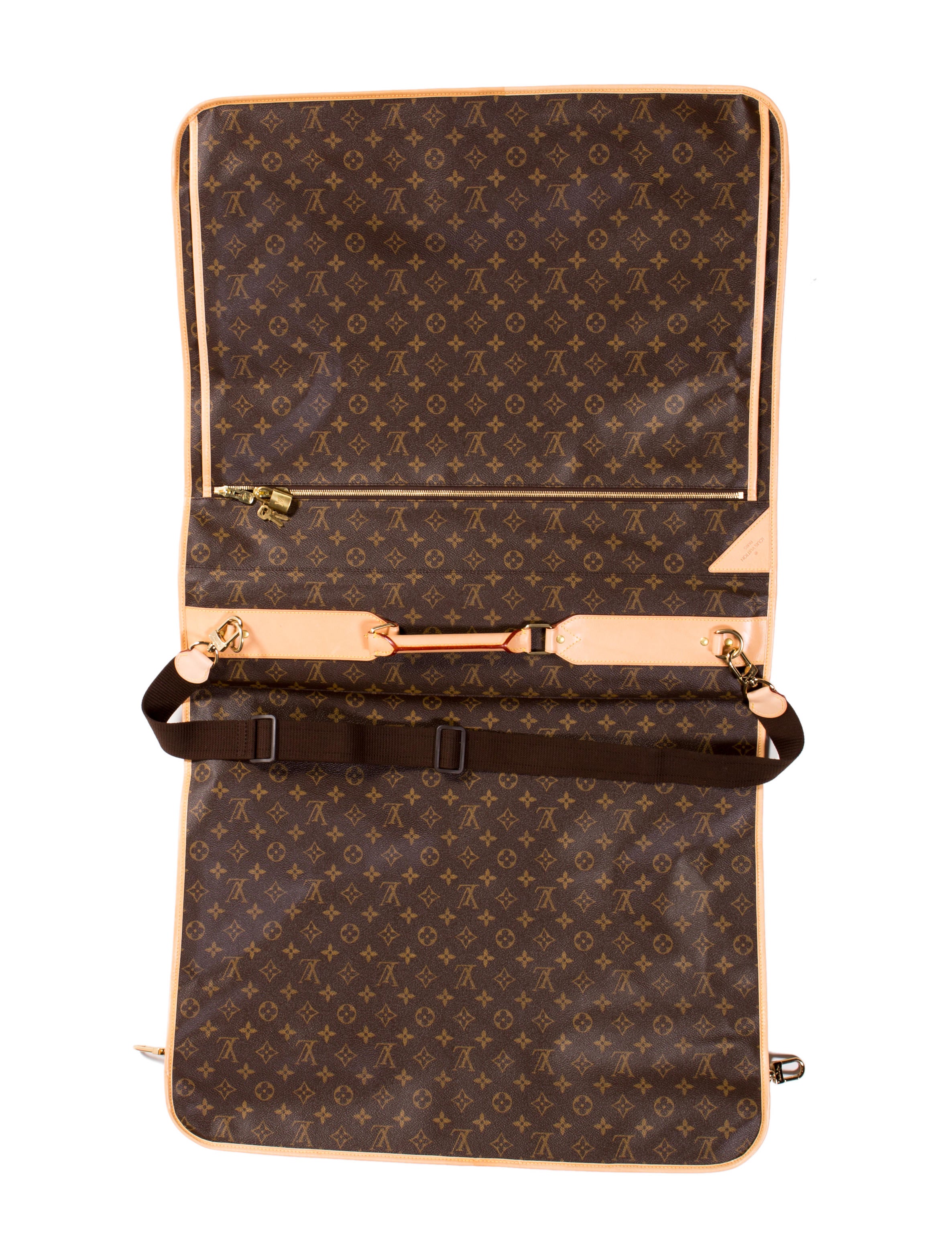 Louis Vuitton Five Hanger Monogram Garment Bag Brown Garment Covers