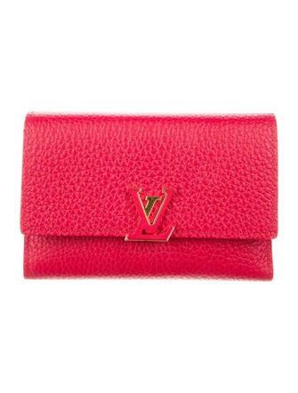 Louis Vuitton Leather Capucines Compact Wallet