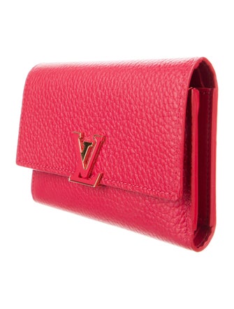 Louis Vuitton Leather Capucines Compact Wallet