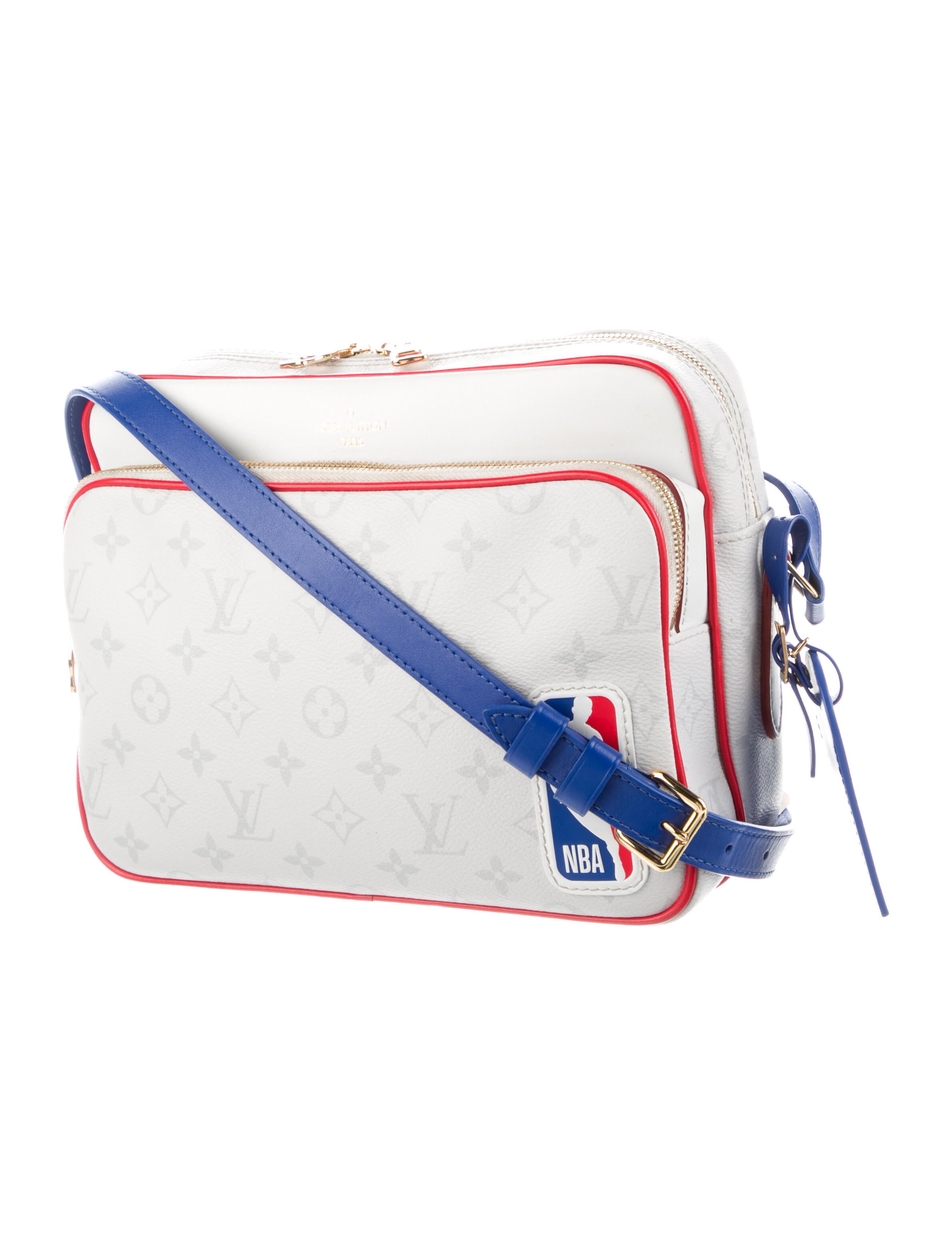 Louis Vuitton x NBA 2020 Monogram Nil Messenger White Messenger Bags