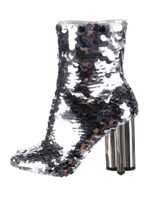 Louis Vuitton Printed Sequin Embellishments Boots