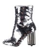 Louis Vuitton Printed Sequin Embellishments Boots