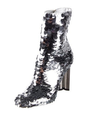 Louis Vuitton Printed Sequin Embellishments Boots