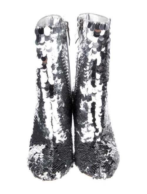 Louis Vuitton Printed Sequin Embellishments Boots