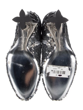 Louis Vuitton Printed Sequin Embellishments Boots