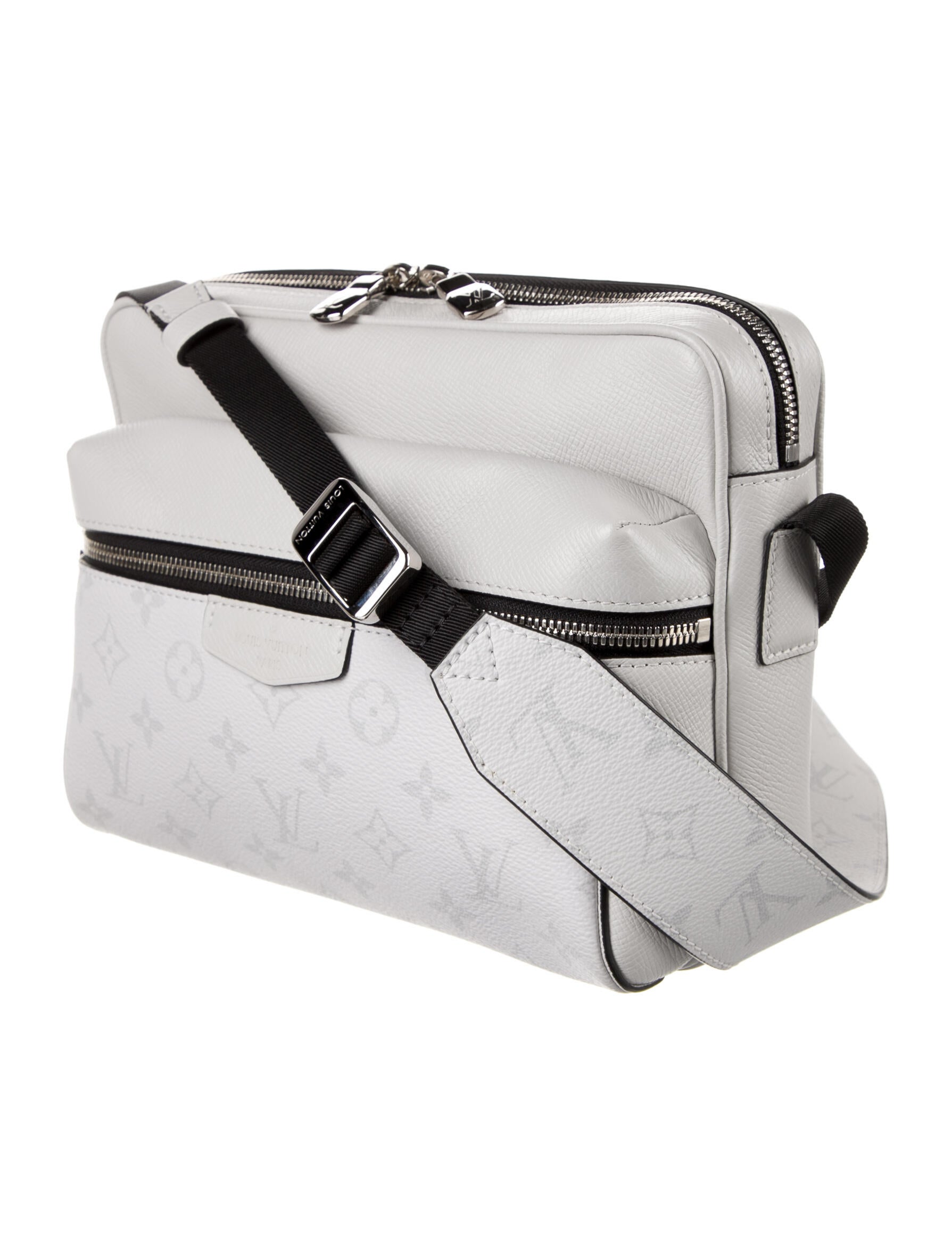 Louis Vuitton Monogram Taïgarama Outdoor Messenger Bag White Satchels