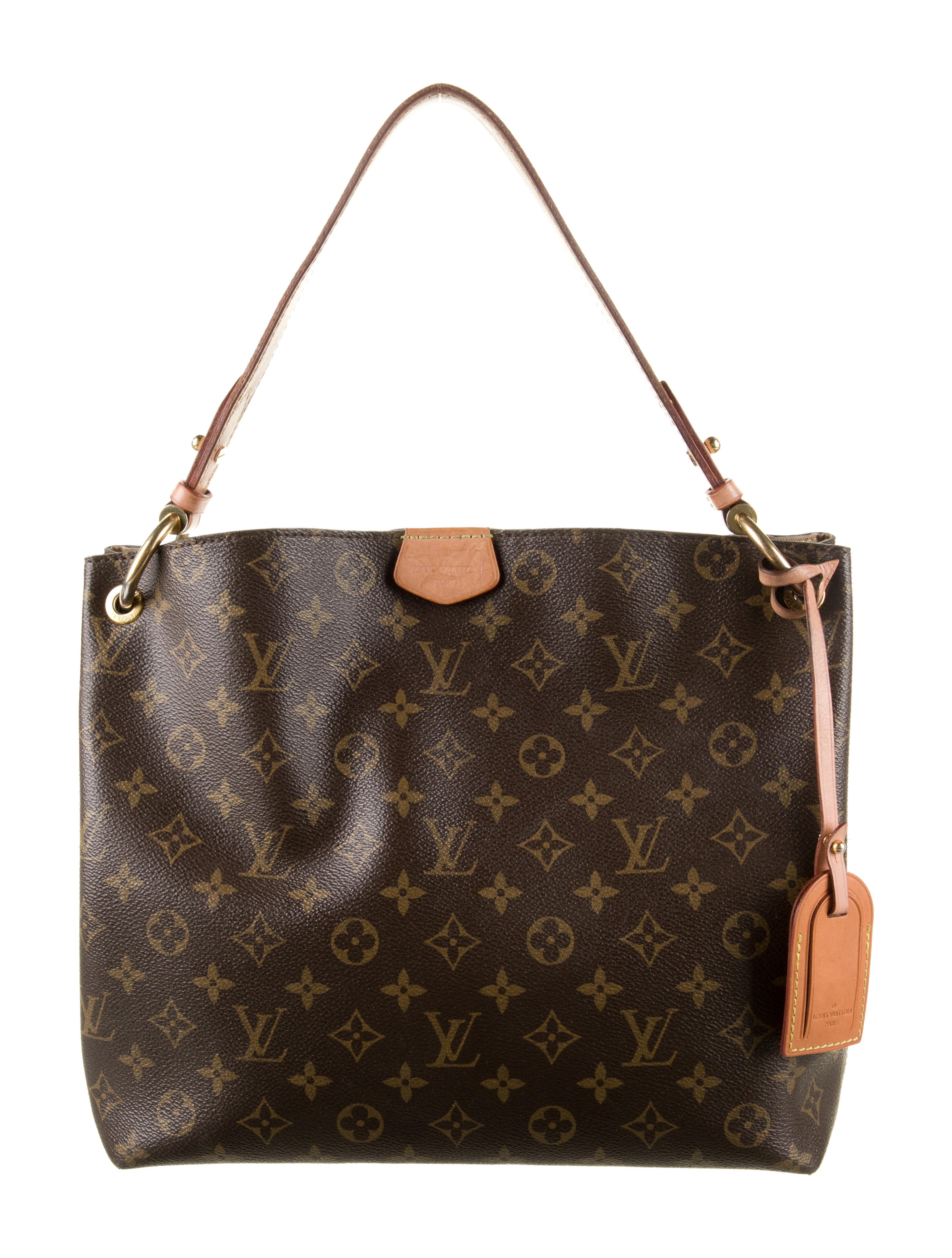 Louis Vuitton Monogram Graceful PM Brown Handle Bags, Handbags LOU553001 The RealReal