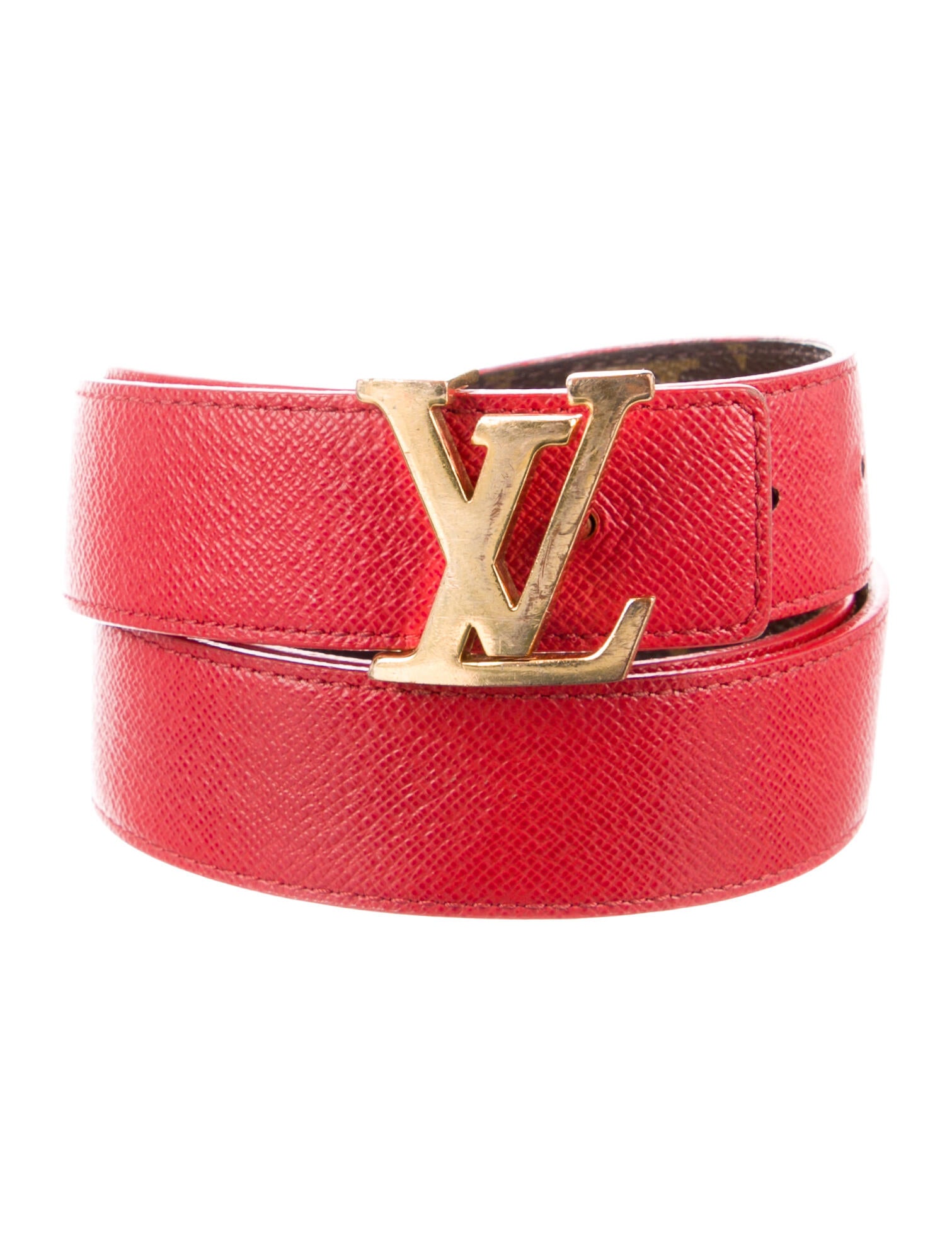 Louis Vuitton Monogram 30mm LV Initiales Reversible Belt 85 34