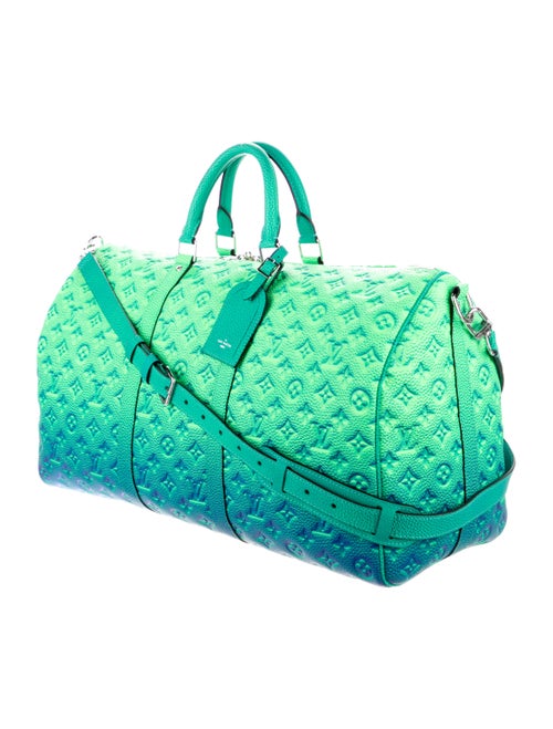 Louis Vuitton 2022 Taurillon Illusion Keepall 50 Bandoulière