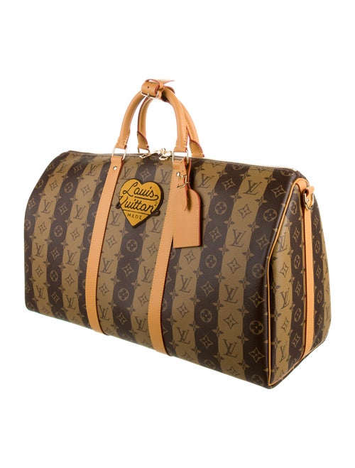 Louis Vuitton x Nigo LV2 Reverse Monogram Stripe Keepall Bandoulière