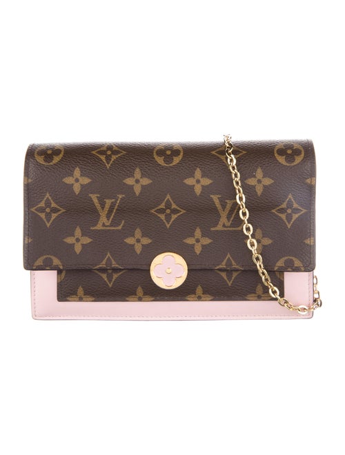 Louis Vuitton 2019 Monogram Flore Chain Wallet