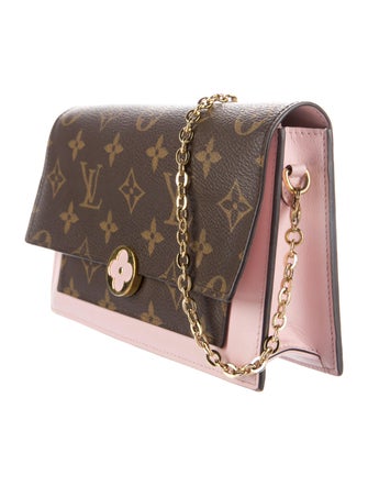 Louis Vuitton 2019 Monogram Flore Chain Wallet